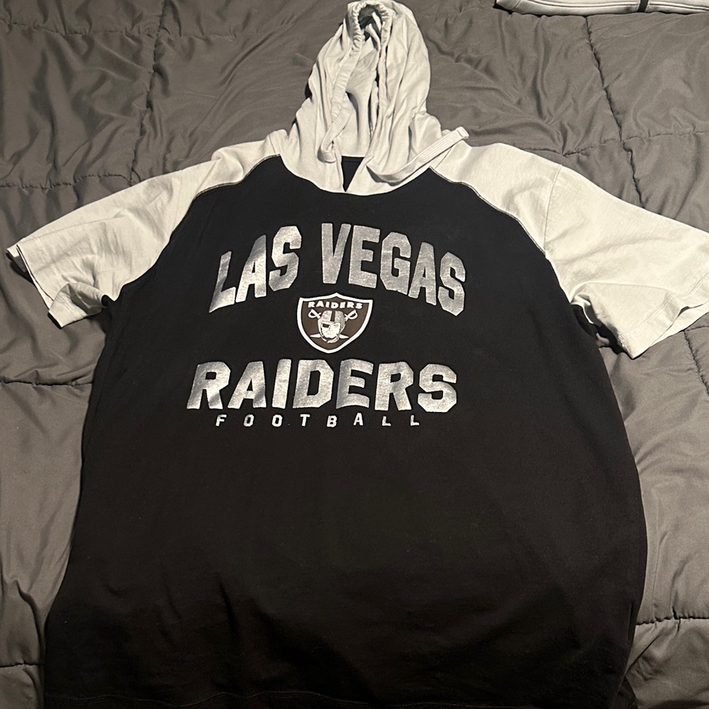Las Vegas Raiders Black and Gray Hoodie